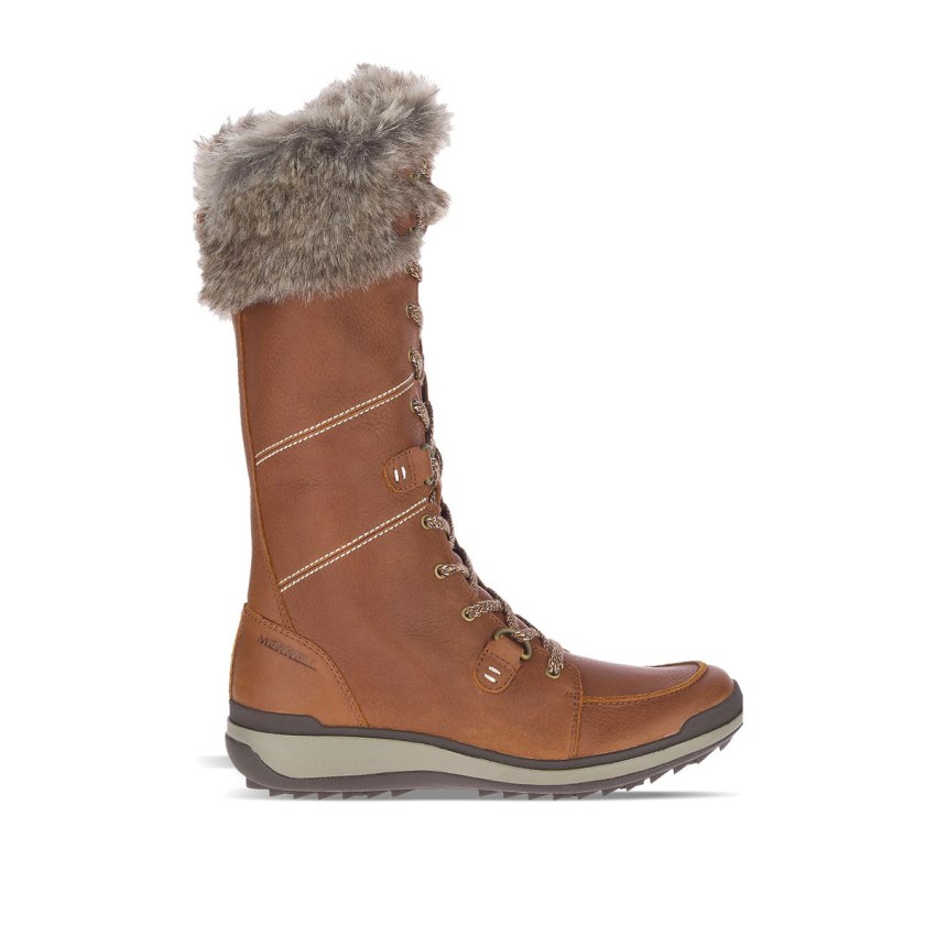 Bottes Merrell Snowcreek Tall Polar Waterproof Marron Femme | D.O.NHIQ